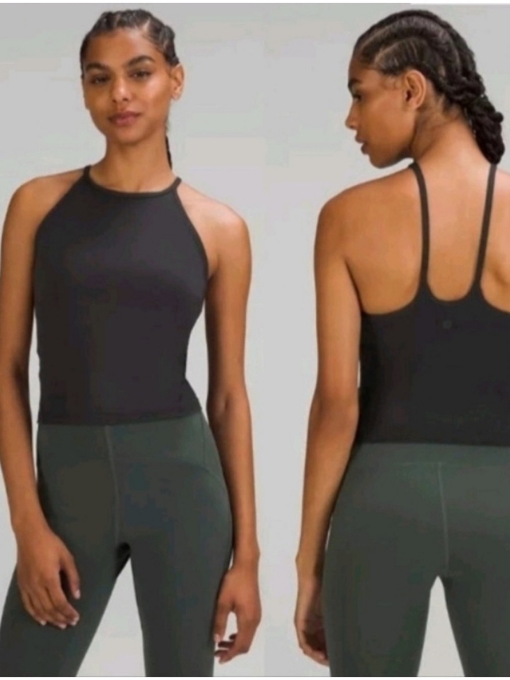 Lululemon Nulu High-Neck Yoga Tank in Black Size 4